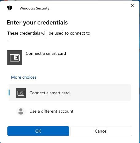 Windows 11 RDP No Smartcard Credent